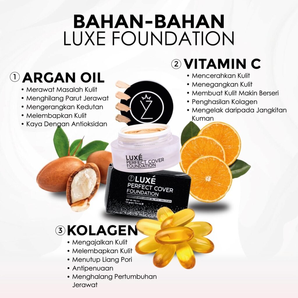 Bahan utama Luxe Perfect Cover Foundation